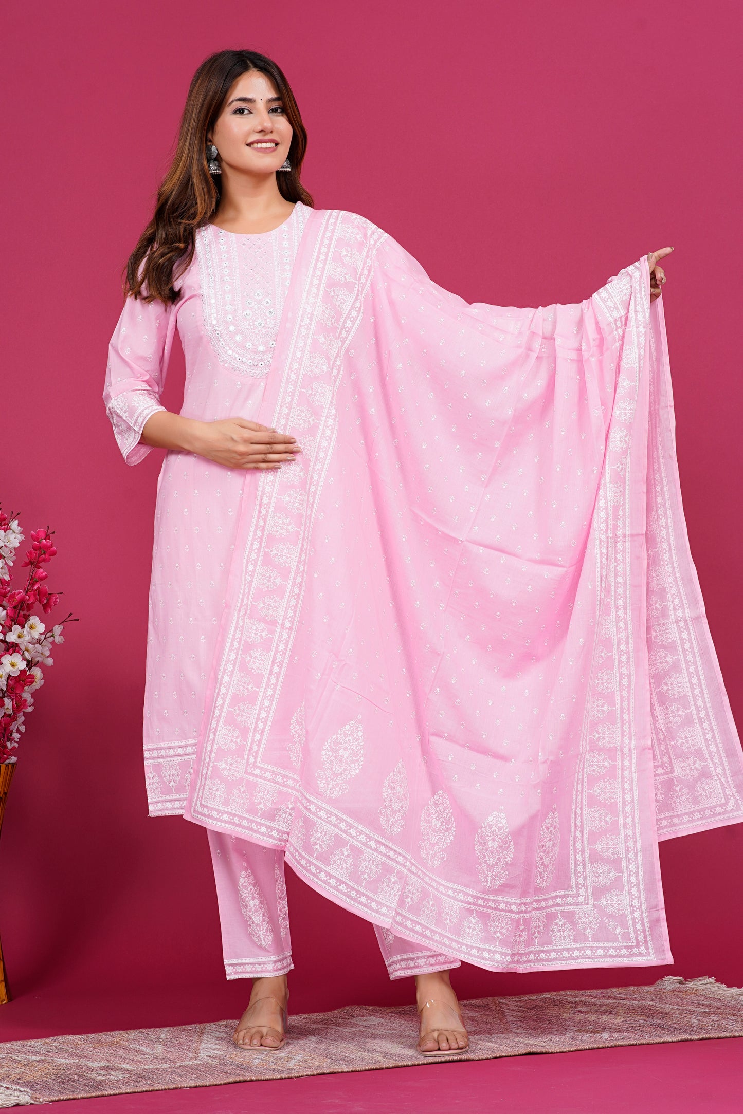 Pink Kurta Set