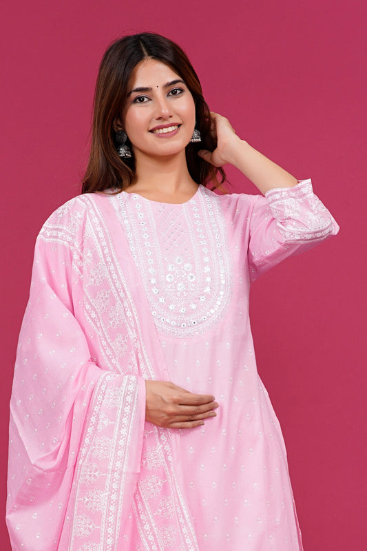 Pink Kurta Set
